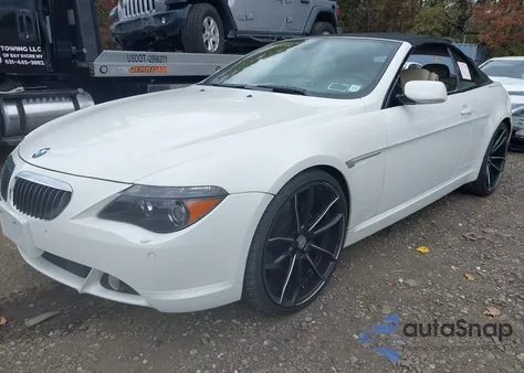 2005 BMW 645Ci z USA, uszkodzony, nr VIN WBAEK73465B325610